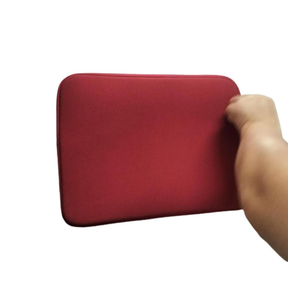 Ventilate Laptop Briefcase Waterproof Laptop Carrying Case Simple Tablet Laptop Case  Unisex wine red-6 inch