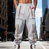 Men Fleece Lined Thickened Casual Sports Tapered Pants With Pockets