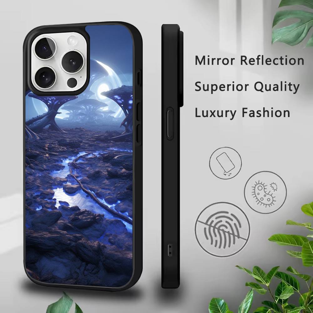 A-Alien E-Earth Phone Case For iPhone 17,16,15,14,13,12,11,Pro,Max,Plus,Mini,SE4,E Magnetic Magsafe Wireless Charging