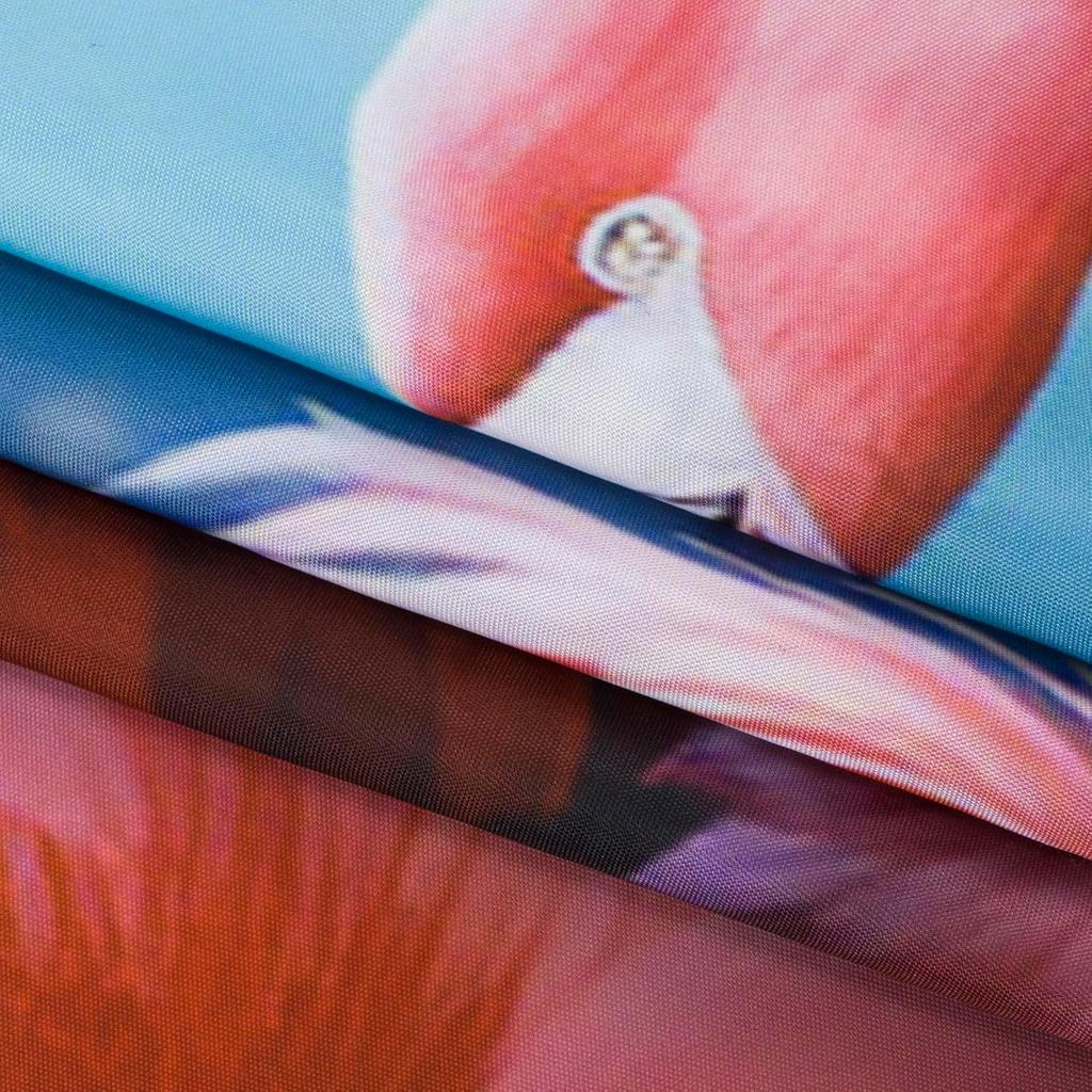 HVEST Pink Flamingo Tapestry Tropical Bird and Pink Floral In Rainforest Tapestry Wall Hanging Forest Nature Landscape Wall Art for Bedroom Living