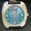 WALTHAM HAND-WINDING VINTAGE SWISS MENS BLUE COLOR DIAL WRIST WATCH a701967-1