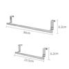 Multi-purpose Towel Rack Stainless Steel Single Pole Towel Rack  Punching Cabinet Door Back Rag Hanging Rack Towel