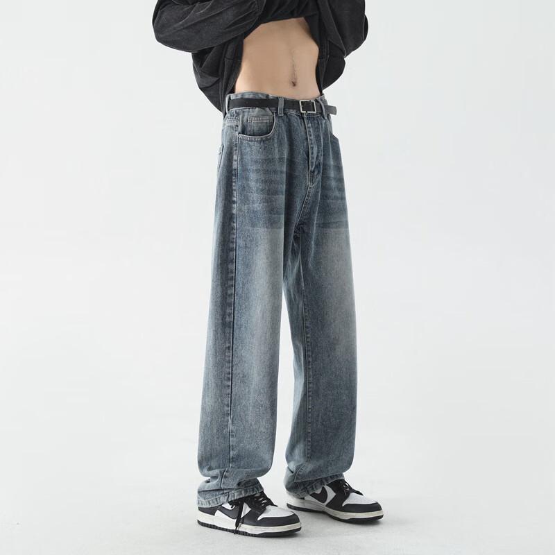 JOHLIN DREAM Men s Vintage Loose Straight Jeans JLZ505 3XL
