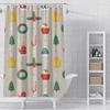 Home decoration shower curtains for bathroom waterproof curtain fabric Modern Nordic style Living Room Merry Christmas winter
