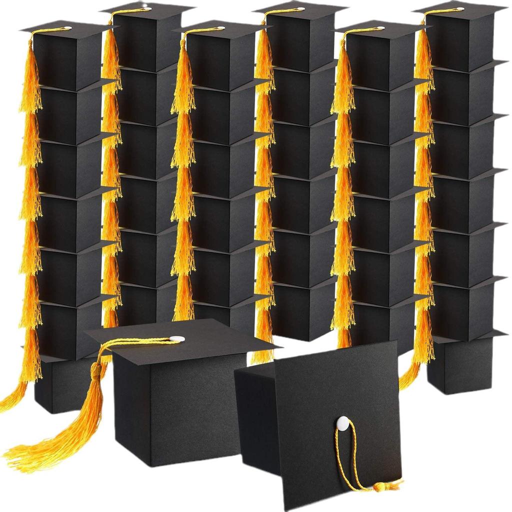 European-Style Graduation Cap Candy Box: Celebration Gift Packaging for Parties