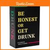 Or Be Honest Get Drink Card Game Set For Group Play And Entertainment Party