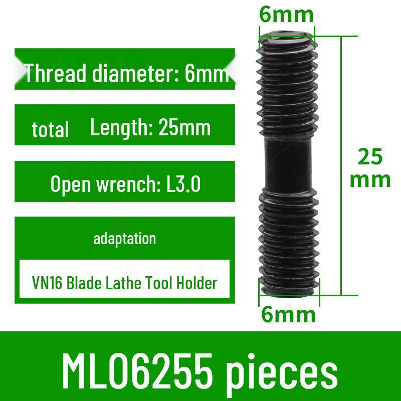 CNC Lathe Tool Holder with 72.5° Rhombic Insert for Inner Hole Boring S25S-MVWNR/L16