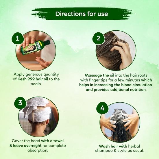 Kesh-999 Ayurvedic Hair Oil | Anti Hairfall Oil |Hair Oil With 24 Natural Herbs Extract | Daily Hair Oil (Pack Of 1)