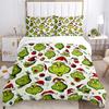 3Pcs Christmas Grinch Seamless Bedding Sets For All Sizes New 3D Printed Bed Cover Comforter Duvet Cover Pillowcase Bedroom Decoration