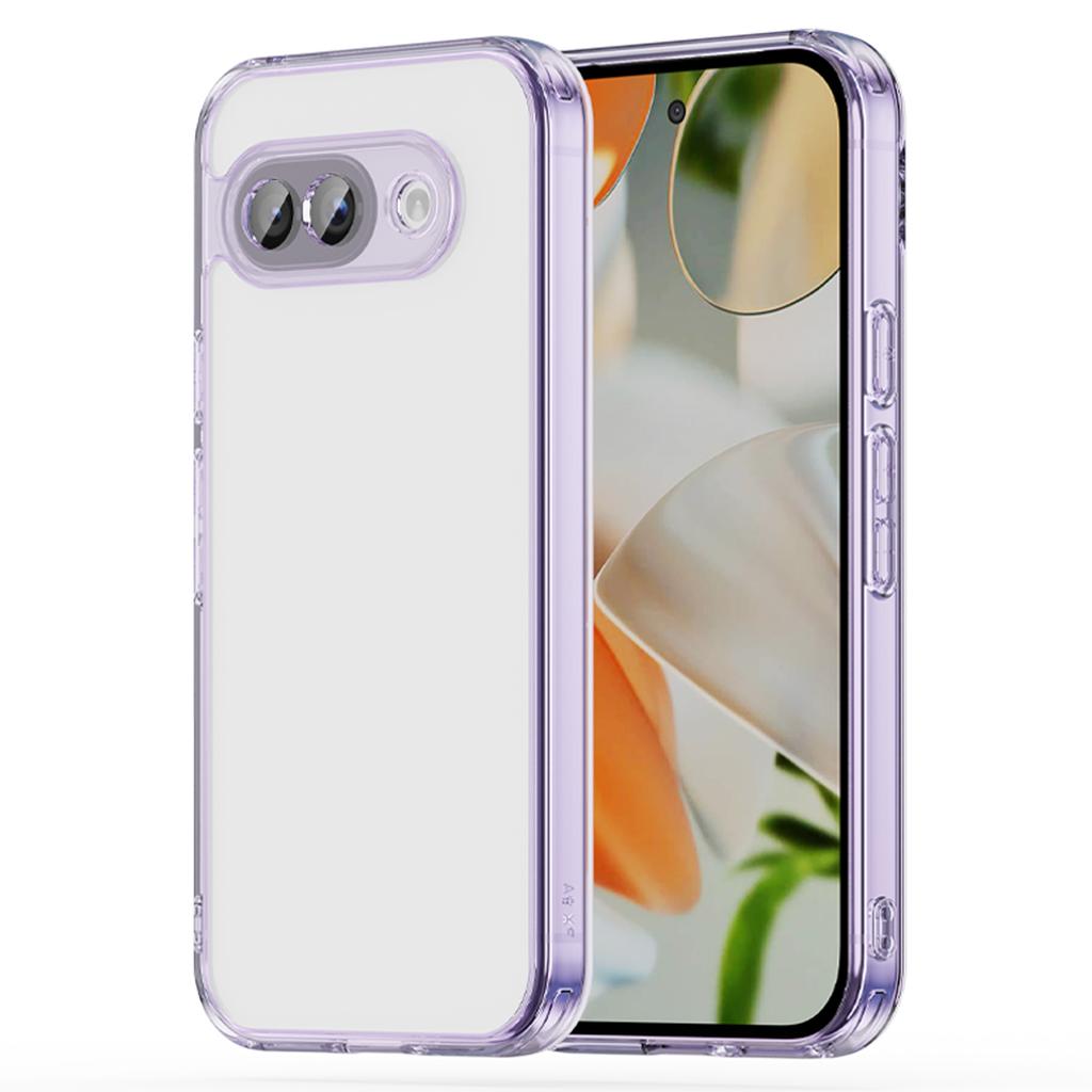 For Google Pixel 9a Case TPU+Acrylic Phone Back Cover Anti Yellowing