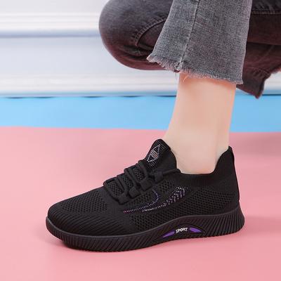 Fashion Women's Breathable Non-slip Platform Fashion 2024 Autumn New Casual Shoes Korean Running Shoes Black Sneakers Shoes for Women