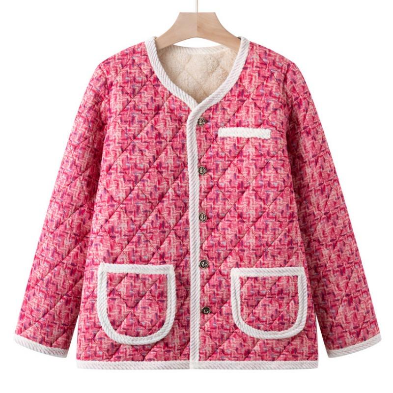 Temperament middle-aged mother padded jacket women's winter fashion padded clothes piled and thickened loungewear