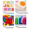 Montessori Toys Math Toys 3D Alphabet Number Wooden Puzzle Toys Baby Teaching Early Learning Educational Toys for Kids Toddler