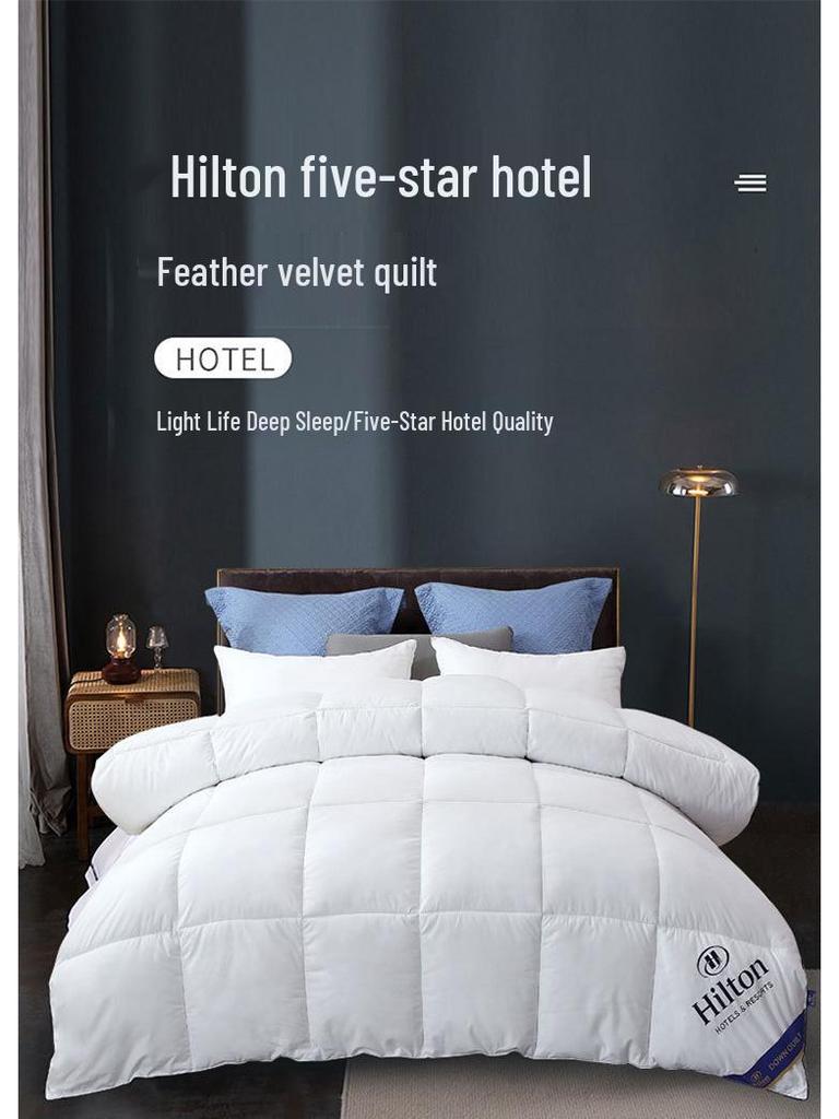 Yueji Mei Down Alternative Winter Quilt - Luxury Five-Star Hotel Comfort for All Seasons