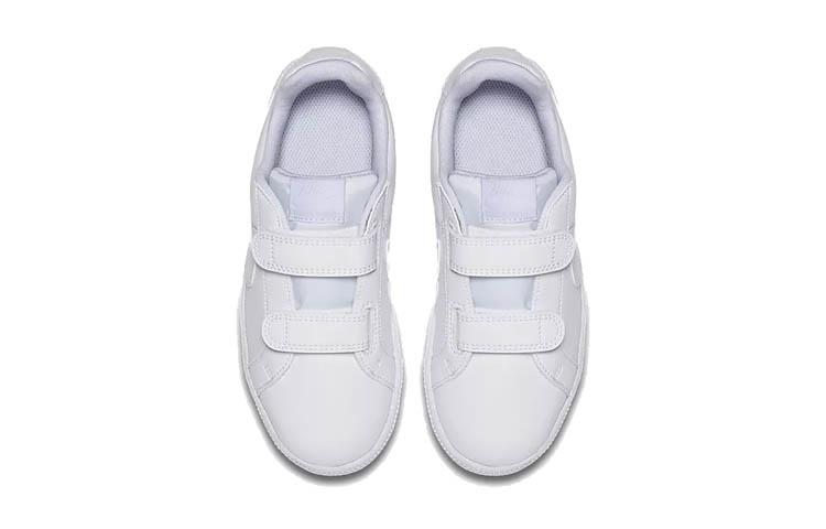 Nike Low Top Kids' Skateboarding Shoes Pure White Children Aged 3 7 Years Old 833536-102