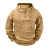 Men's Casual Hooded Zip Up Sweatshirt with Multi Pockets Long Sleeve