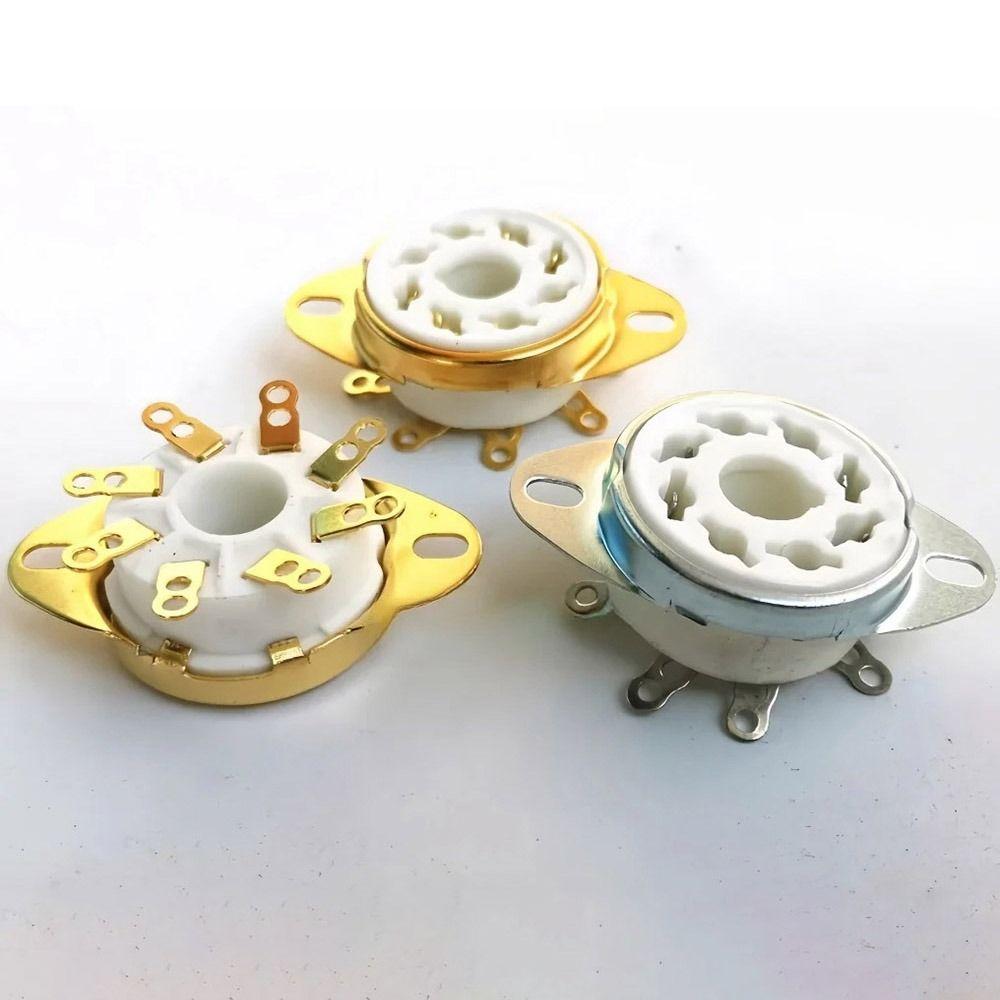1Pcs Octal Valve Base GZC8-1-A GZC8-1-A-G for EL34 KT88 6V6 6L6 6550 GZ34 5AR4 274B Audio Amplifier