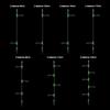 5PCS Night Glow Fishing Leader Line Sea Fishing Balance with Swivels Snaps Fishing Wire Leader 360Degree Rotating Fishing Tackle