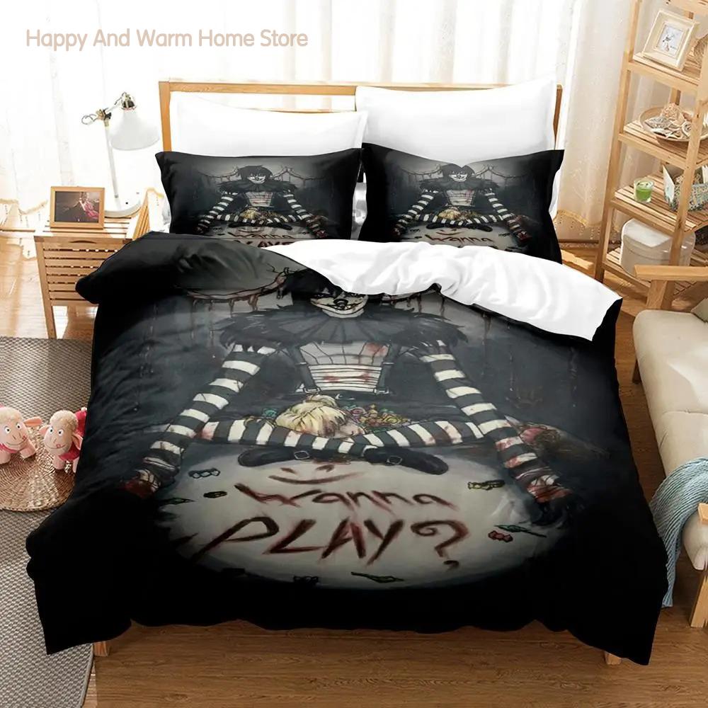 Creepypasta Bedding Set Single Twin Full Queen King Size Bed Set Aldult Boys Bedroom Duvetcover Sets Anime roupas de cama