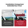 Car Sun Visor Extender Panel Sunglasses Card Storage Car Accessories For Honda Civic FIT CRV HRV Odyssey Vezel CRZ 5th CRX Pilot SM1
