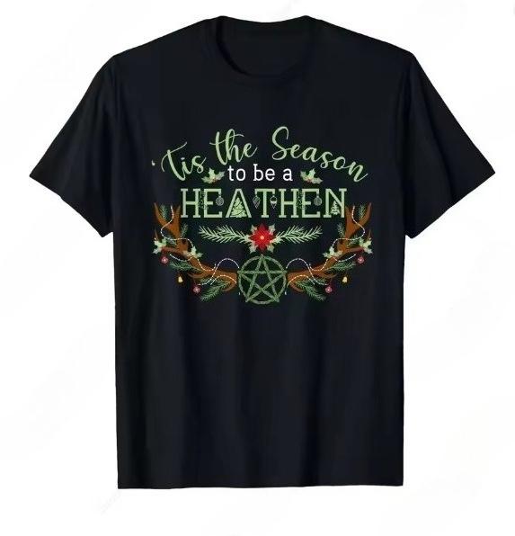 Naughty Xmas Ornaments Kamasutra Adult Humor Christmas High-quality Pure Cotton Men's Short-sleeved T-shirt Casual Loose Top