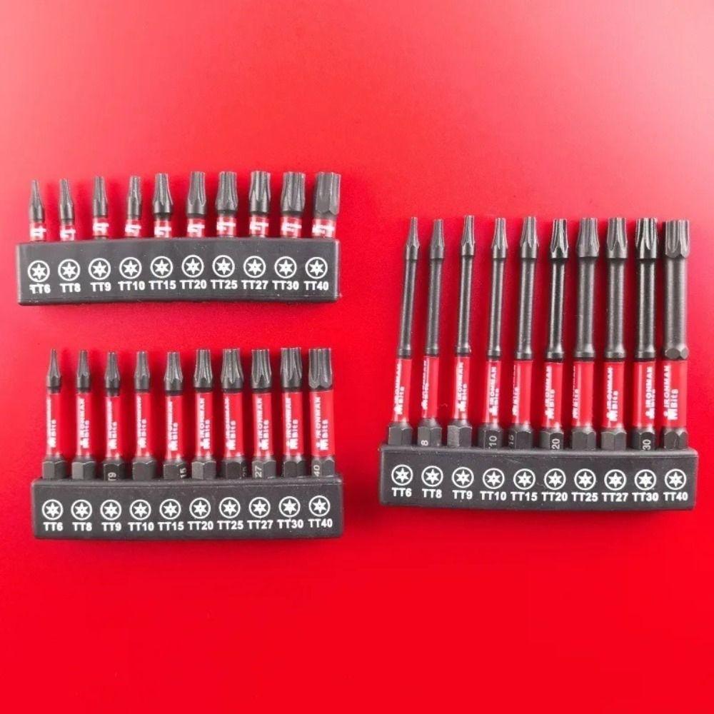 Batch Head Impact Screwdriver Bits S2 Steel Hex Shank Screwdriver Bits  With Holder