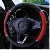 Anti Slip Auto Decoration Pu Leather Steering Covers Car-Styling Universal Car Steering Wheel Cover 37-38Cm Diameter