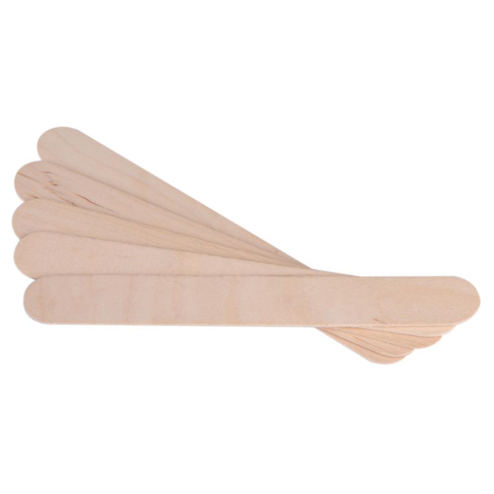 100Pcs/Bag Waxing Stick Spatula Applicator Wooden Spatula Disposable Medical Tongue Depressor