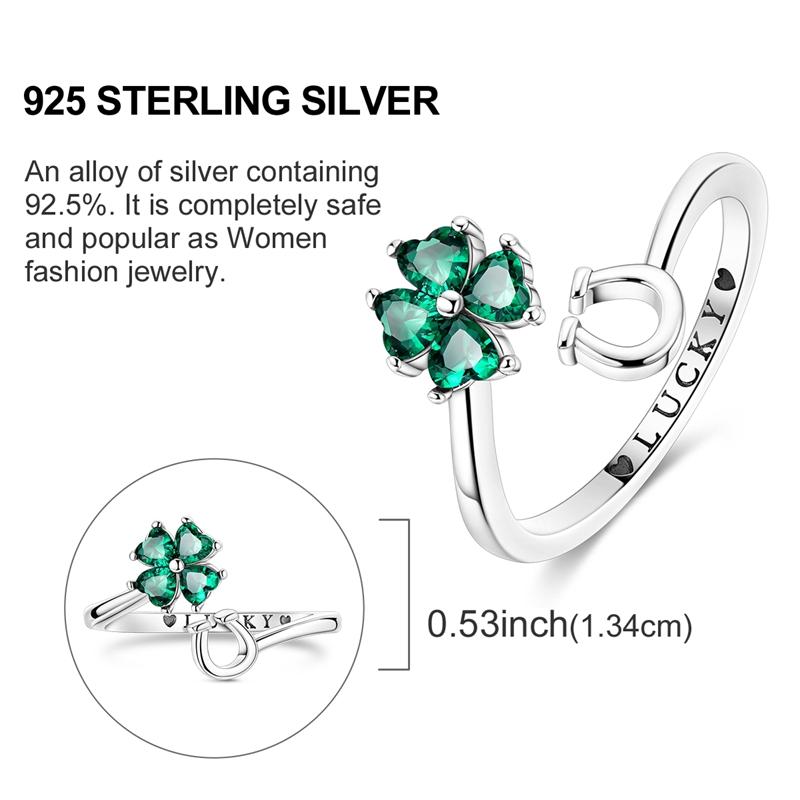 Rings Sales 925 Silver Love Heart Sun Moon Star Iris Adjustable Rings For Women Wedding Birthday Party Jewelry Gift