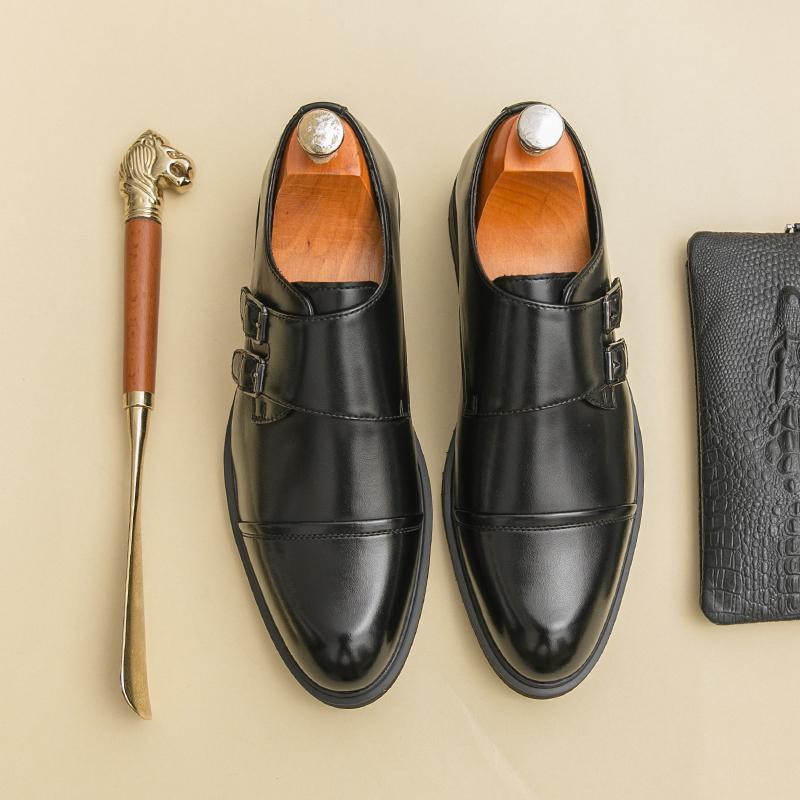 Fashion Brand New Men's Pointed Comfortable Business Banquet Oxford Shoes Fashion Spring Men's Breathable Casual Wedding Leather Shoes