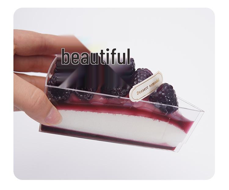 Modello Espositore Dessert Gelatina Budino Triangolare Mousse Torta Fragola Mango Francese