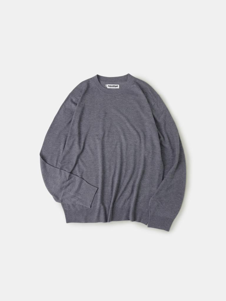 HAVE HAD Daily Crew Neck Sweater (Charcoal)