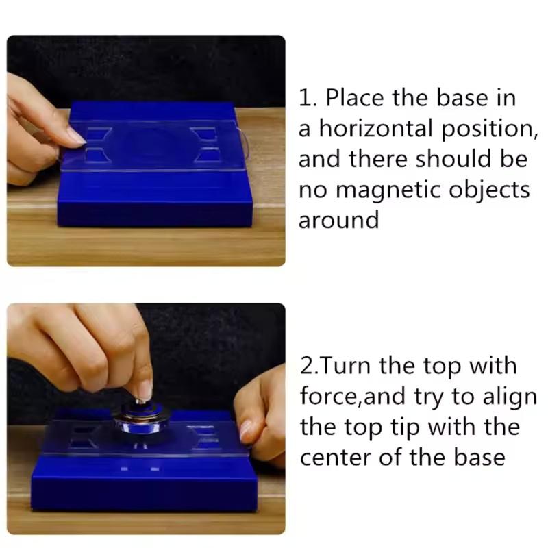 Magnetisk Levitation Gyroskop Svävande Flygande Fat Flygande Objekt Barnleksak Fysikundervisningsverktyg Pussellösning
