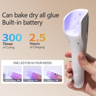 Handheld Nail Lamp Nails Mini Lampe Uv Led Lamp Portable Nail Lamp Flashlight Built-in Battery For Nails Wireless Nails Gel Lamp