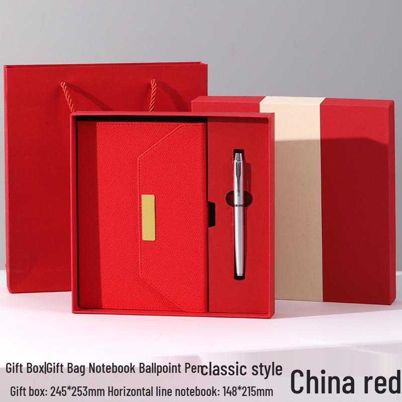 Tri-fold A5 Gift Box Set: Premium Business Meeting Notebook with Custom Logo