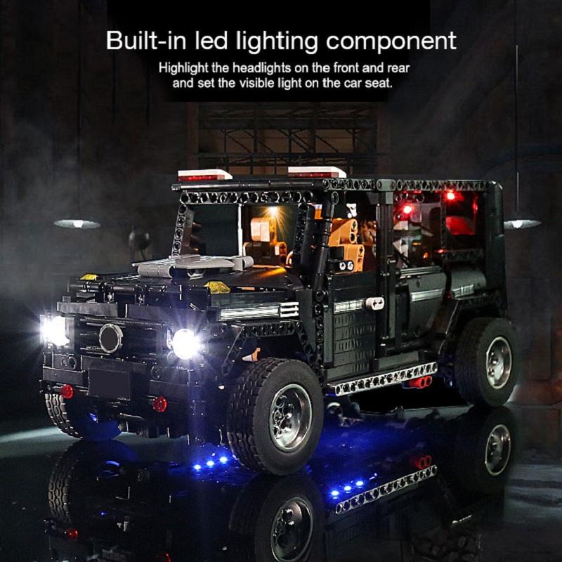 MOULD KING MOC High-Tech SUV G500 Wagon pojazd terenowy Model klocki klocki zabawki edukacyjne dla dzieci prezenty urodzinowe