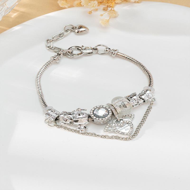 Fashion Multi-Element Rhinestone Beaded DIY Bracelet Jewelry