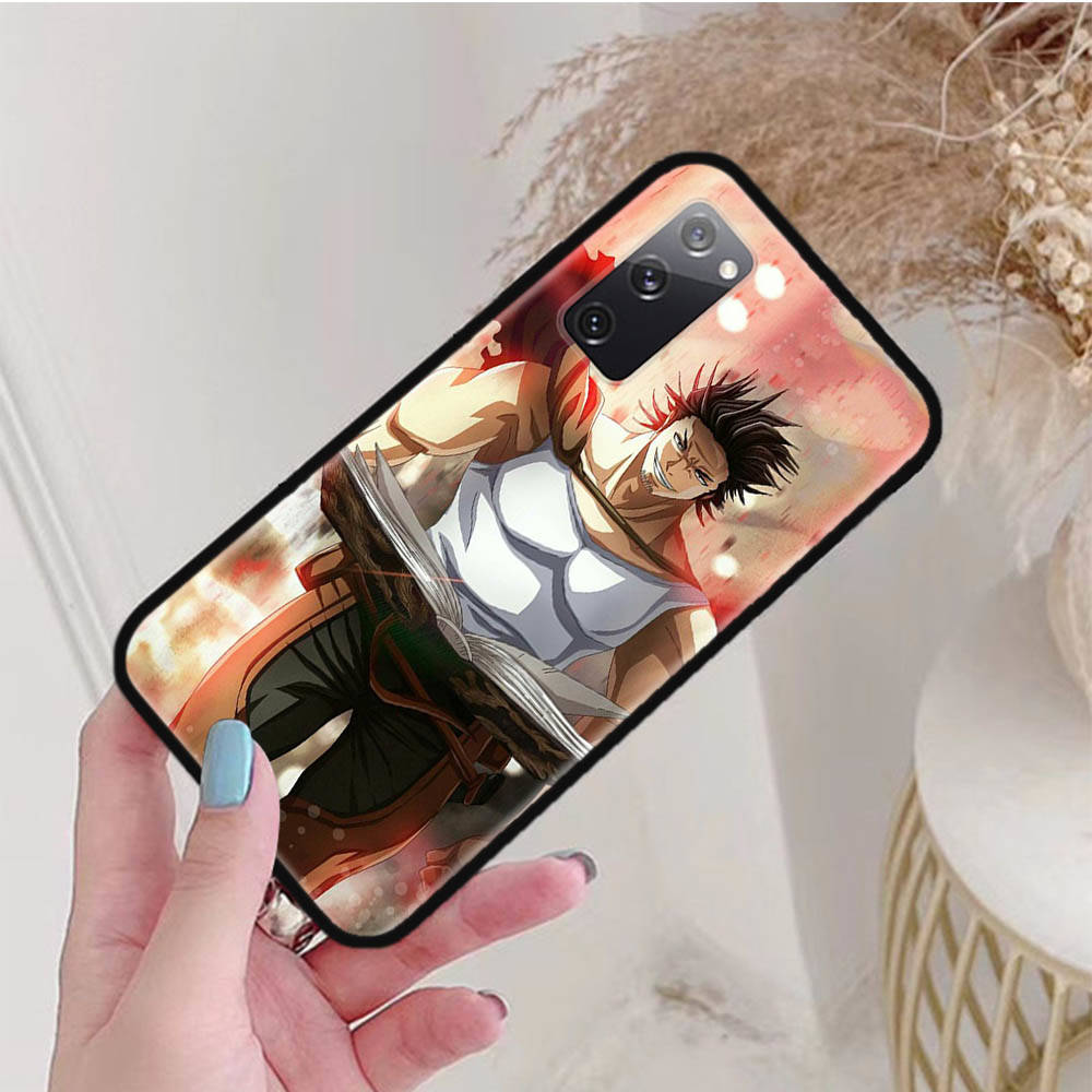 Black Case for Xiaomi Poco X6 X4 M5 M6 F5 F6 C65 C55 C50 C51 C40 Pro Redmi 14C A3X 13C 12C 11T 10A 9C Note 7 6 8A Plus W-50 Black Clover