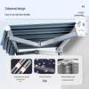 Aluminum Alloy Manual Retractable Sun Shade Awning for Outdoor Balcony and Courtyard Rainproof Canopy.
