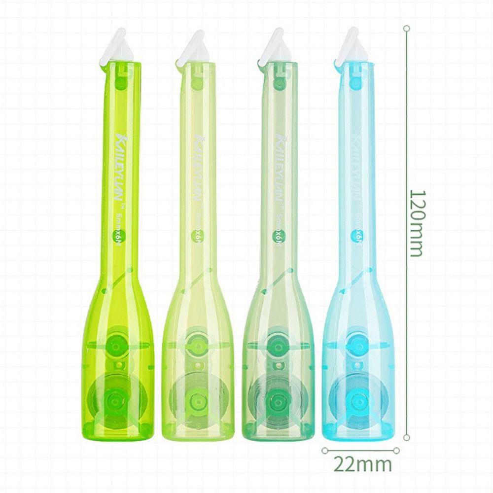 4PCS/Set Pen Shape Correction Tape Fresh Color Correction Stationery Correction Band  School Office