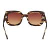 TF Mirror Leg Logo Acetate Square Sunglasses Unisex Sunglasses Tortoise FT1220F-55F