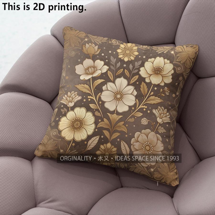 Vintage Floral Damask Decorative Throw Pillow Covers Pattern Cushion Cover Suitable For Sofa Bedroom Car Pillow Cover