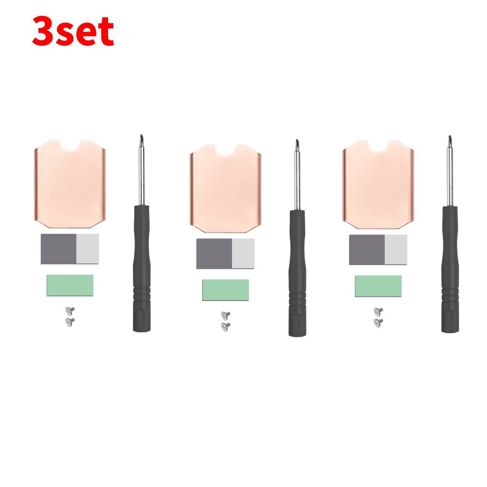 1-10PCS Heat Sink Kit For Steam Deck SN740 M.2 2230 SSD Copper Cooler Solid State Disk Heatsink Radiator Thermal Silicone Pad