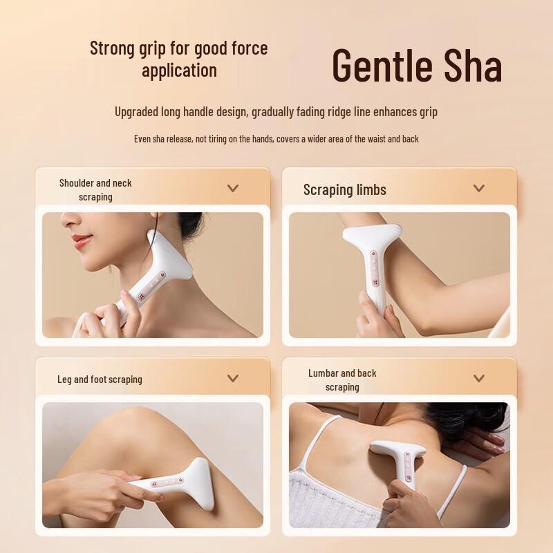 Red Light Warming Vibration Gua Sha Tool CN plug (adapter included)
