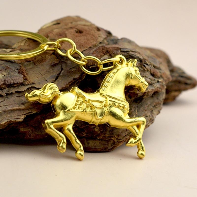 Zinc Alloy Horse Pendant Keychain Offering Long Time Durability Ideal For Keys Bags or Personal Style Enhancement