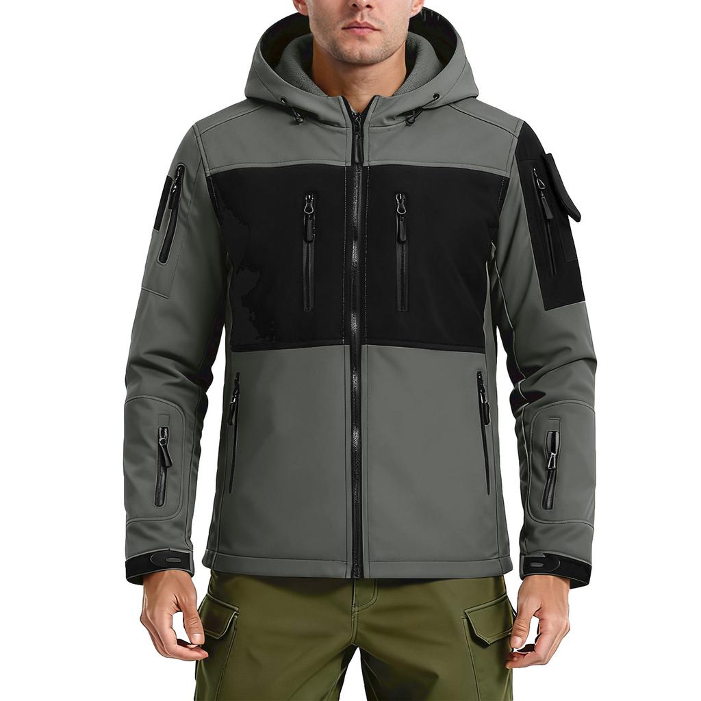 Men's Winter Colorblock Jackets Men's Fashion Trend Jackets Breathable Windproof Jackets Outdoor Sports Jackets