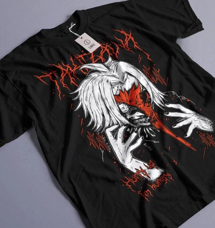 Anime Seidou Takizawa Tokyo Ghoul Strip Black T Shirt Size S 4XL V1 S