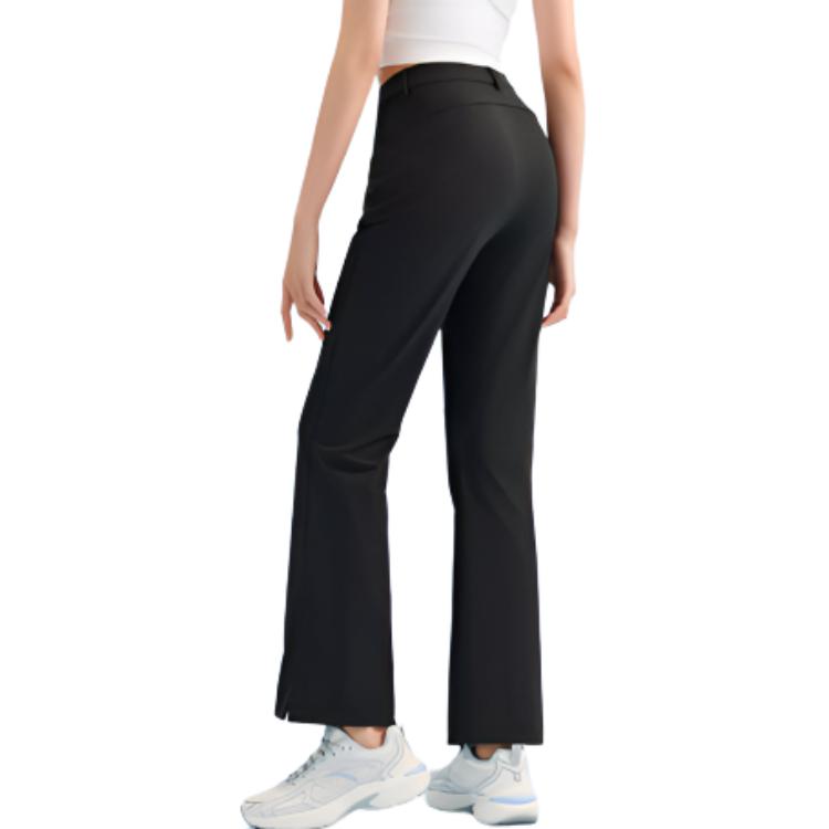 Anta Training Series Casual Simple Solid Color Slim Fit Knitted Sports Pants Women Bottoms Black 162527514-2