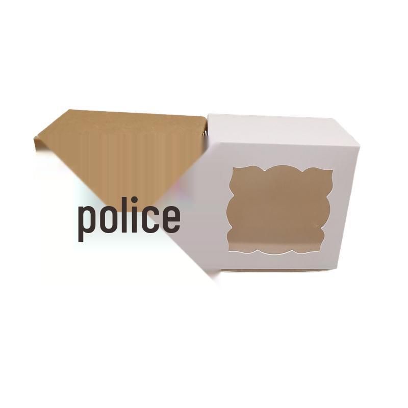 Kraft Paper Gift Box with Window for Dim Sum, Weddings, Candy, and Cakes