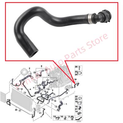 17127619694 Manguera de refrigerante apta para BMW F07 F10 F11 F18 520i 528i N20